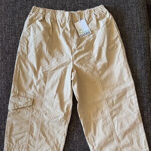 Ganni Light Tan Utility Pants